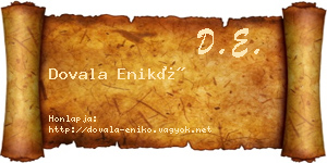 Dovala Enikő névjegykártya
